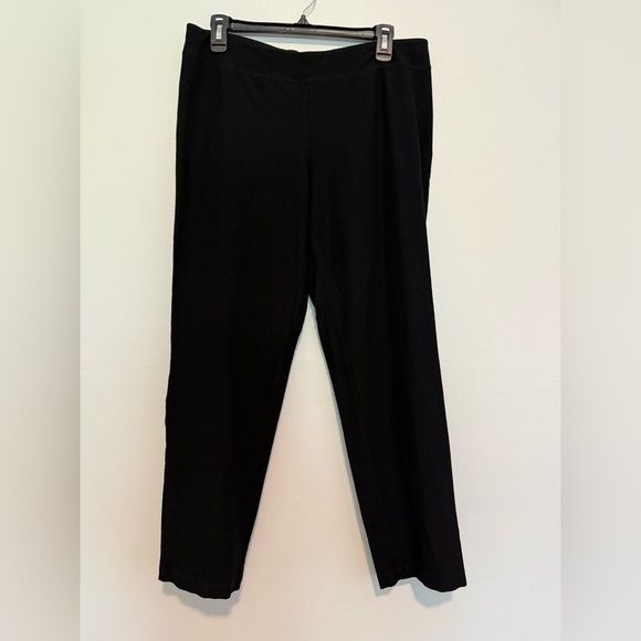 Eileen Fisher Washable Stretch Crepe Pull On Black  Pants No size (Waist-32'') - Picture 2 of 4